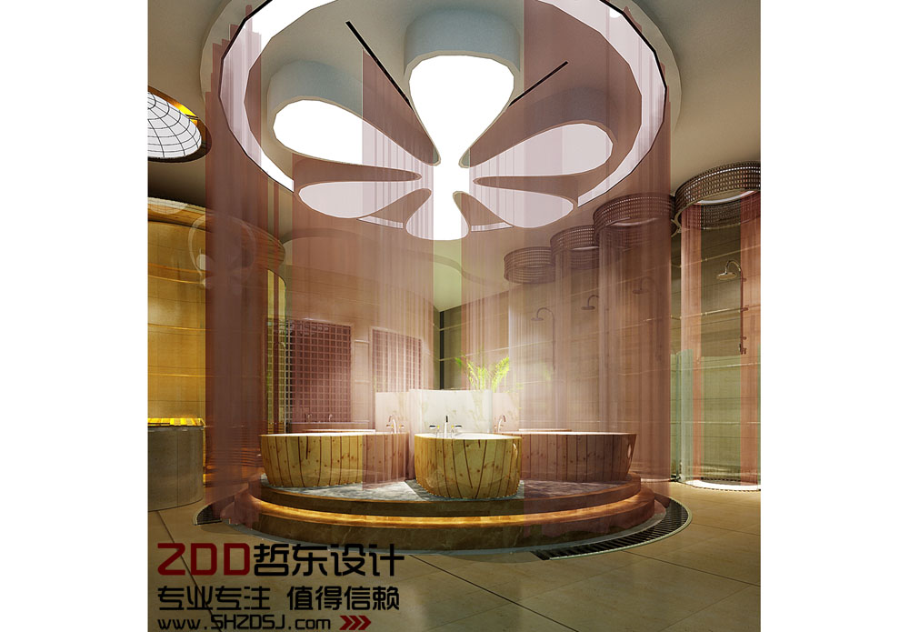 四川綿陽梓江商務(wù)酒店女浴設(shè)計(jì)方案效果圖