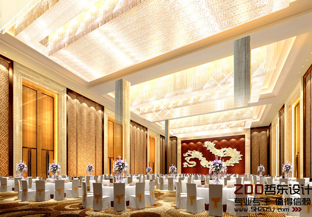 周口萬里國際五星級(jí)酒店宴會(huì)廳設(shè)計(jì)方案效果圖
